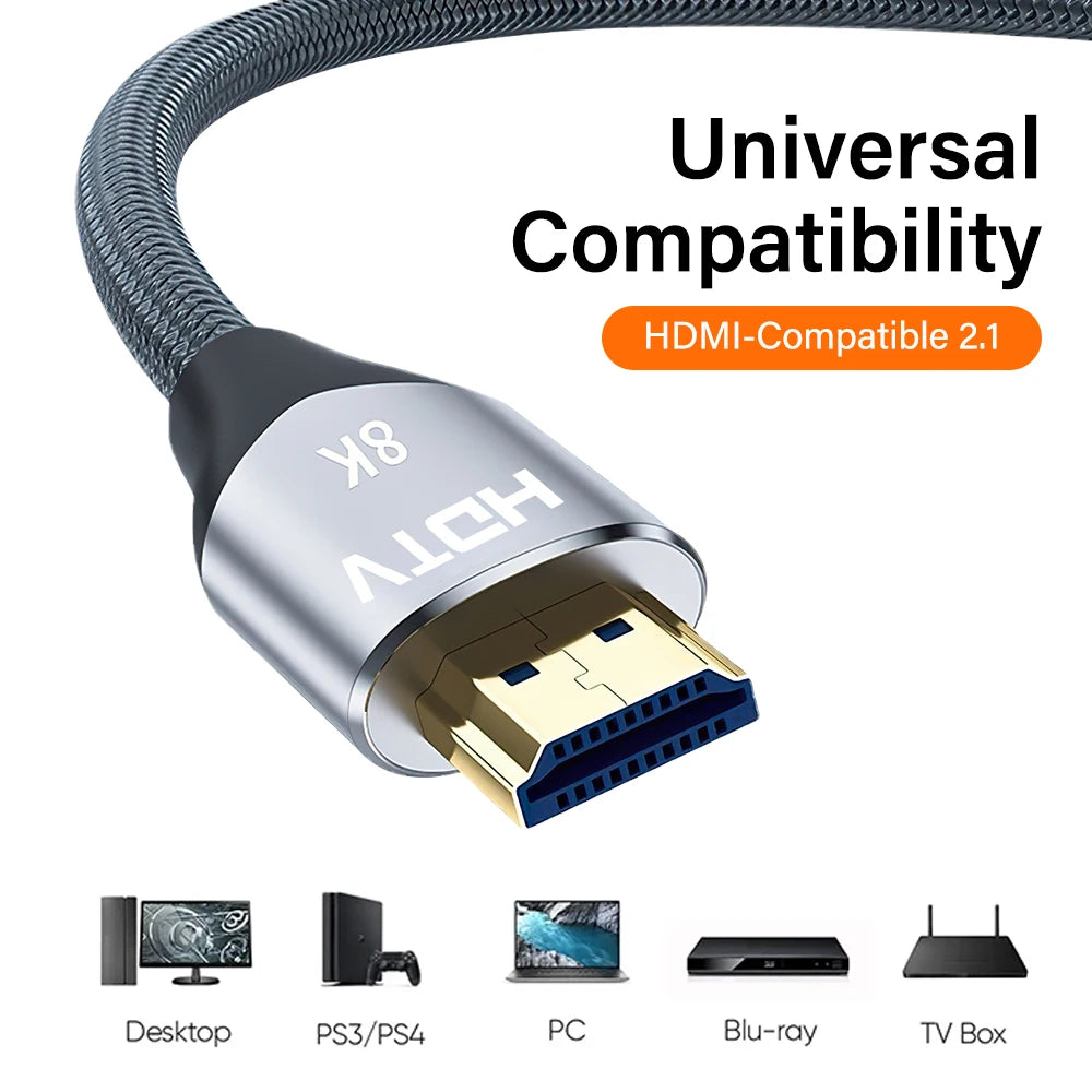 HDMI 2.1 Kabel 8K 60Hz 4K 120Hz für TV & Konsole