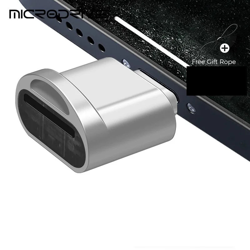 Metall Lightning & USB-C Kartenleser SD TF