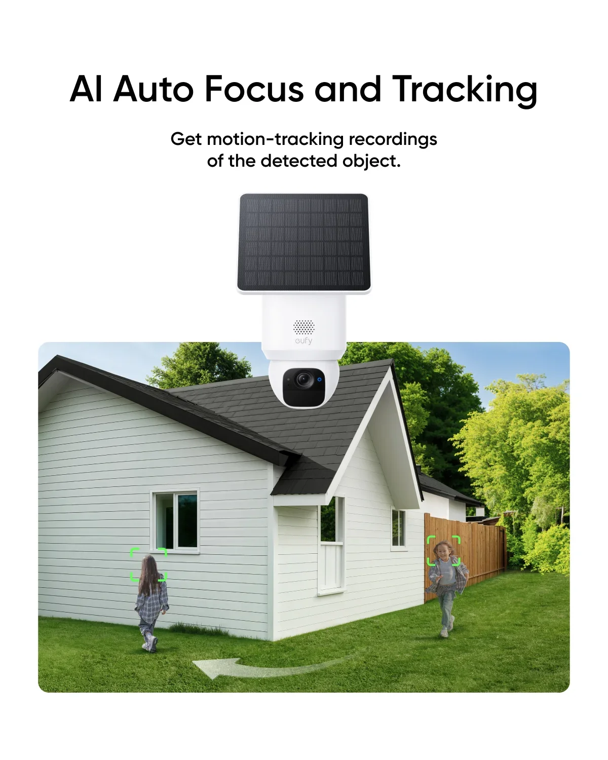 Solarbetriebene 360° Außenkamera mit AI-Tracking 2K