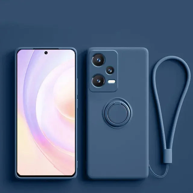 Silikonhülle mit Ring für Xiaomi & Redmi