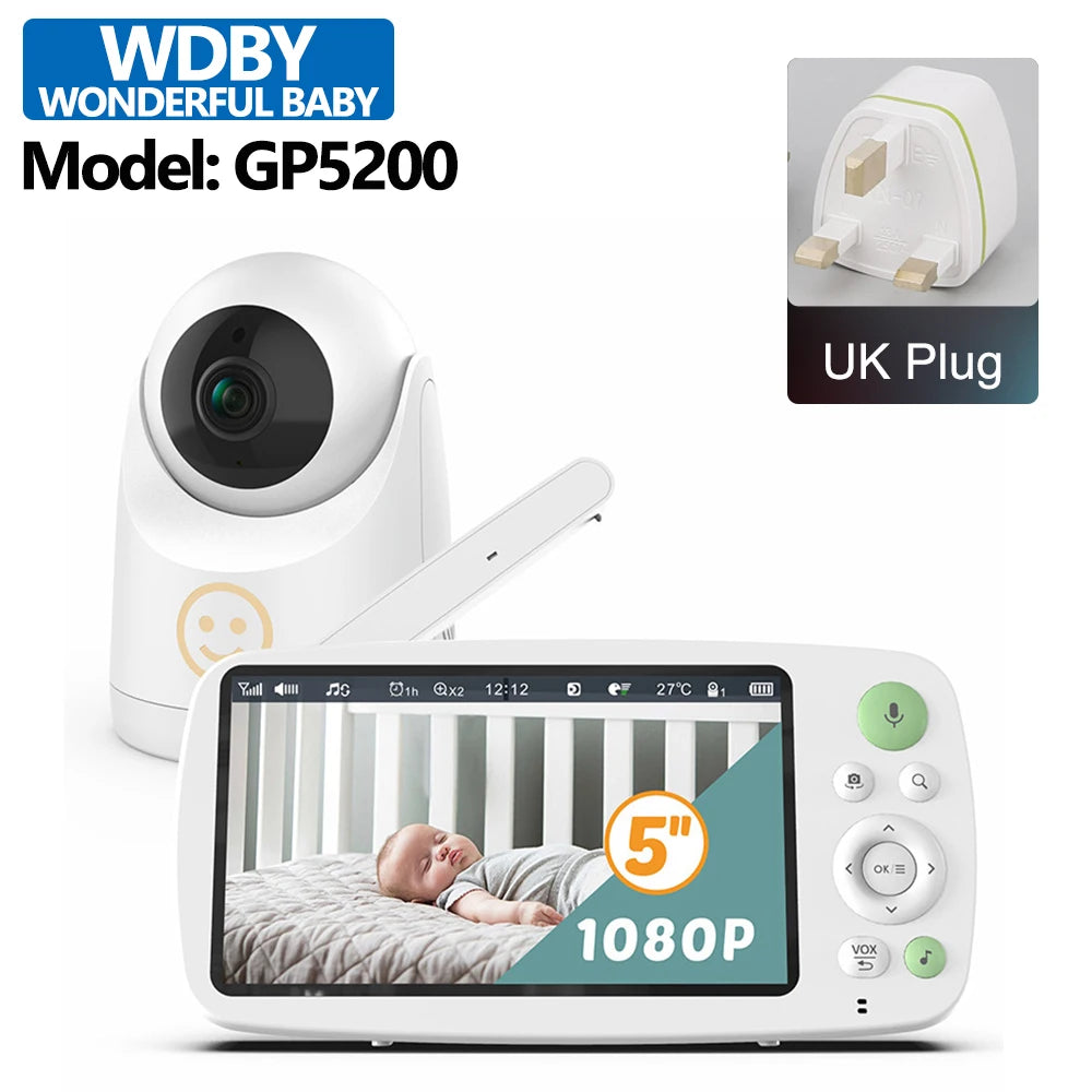 5-inch Wireless Baby Monitor with Night Vision and Audio