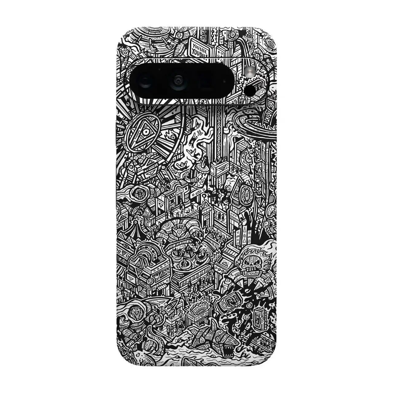 Mattierte Aufkleberhaut für Pixel