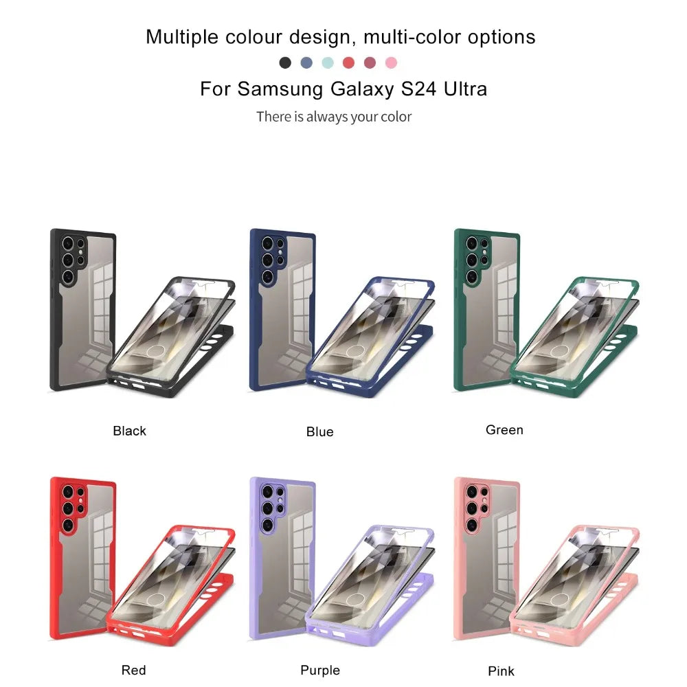 360° Vollschutz Hülle für Samsung Galaxy