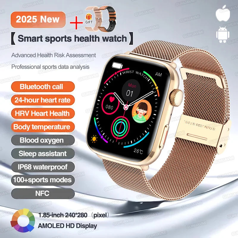 Classic Smartwatch 2025 Men Women GPS NFC AMOLED