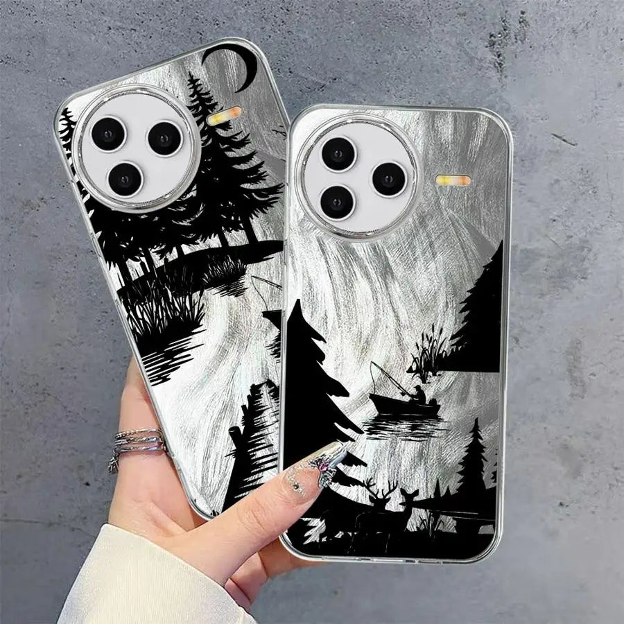 Halloween Schloss Fledermaus Hülle für Redmi A3x 13C