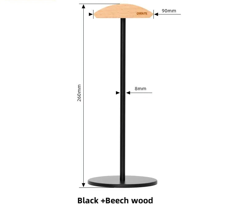 Kopfhörer Halter Walnuss Minimalistisch – Design Headset Ständer aus Holz
