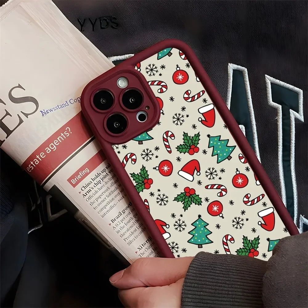 Weihnachts Silikonhülle für iPhone 16 Pro Max