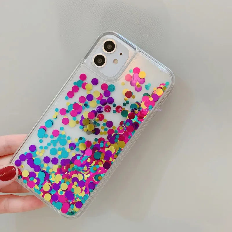 Regenbogen Treibsand Hülle für iPhone 17 Pro Max