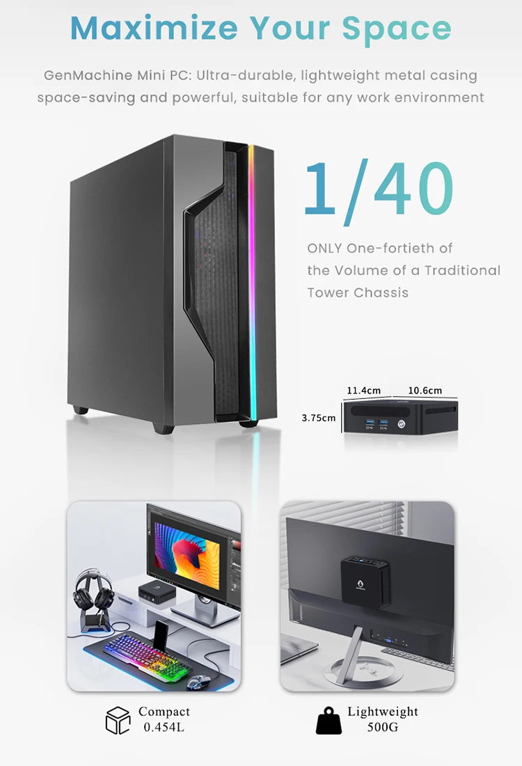 Kompakter 5800H Mini PC mit Windows 11