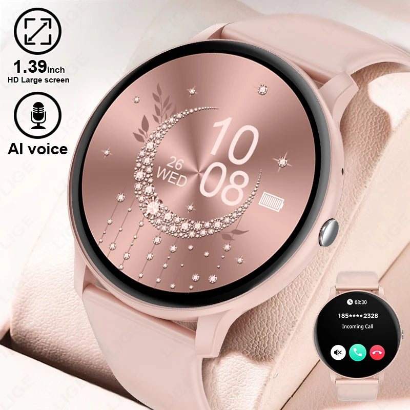 LIGE 2025 Smartwatch mit Bluetooth-Anruf & Fitnessfunktionen