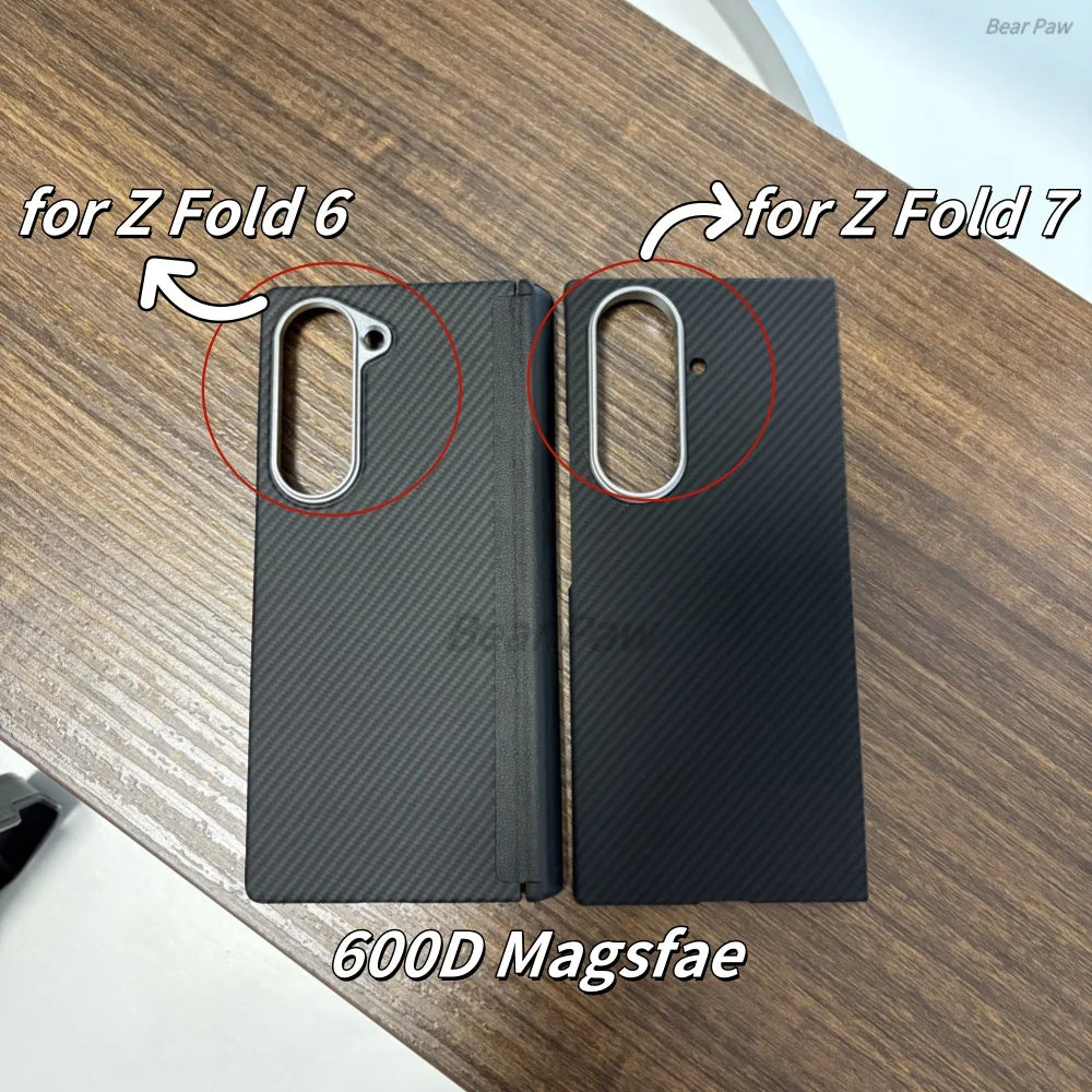 Echtes Fiber Magnet Case für Galaxy Z Fold 7/6 S25