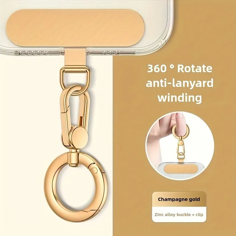 Edelstahl Handy-Lanyard mit 360° Drehclip