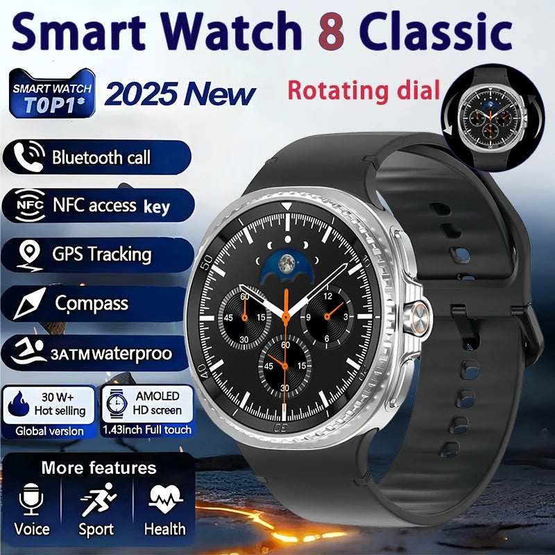 Elegant Watch 8 Smartwatch 1.43" AMOLED GPS NFC 2025