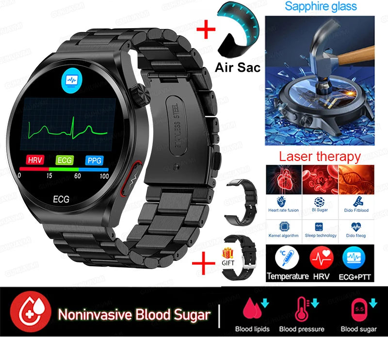 Präzise Gesundheits-Smartwatch Blutdruck & Herzfrequenz