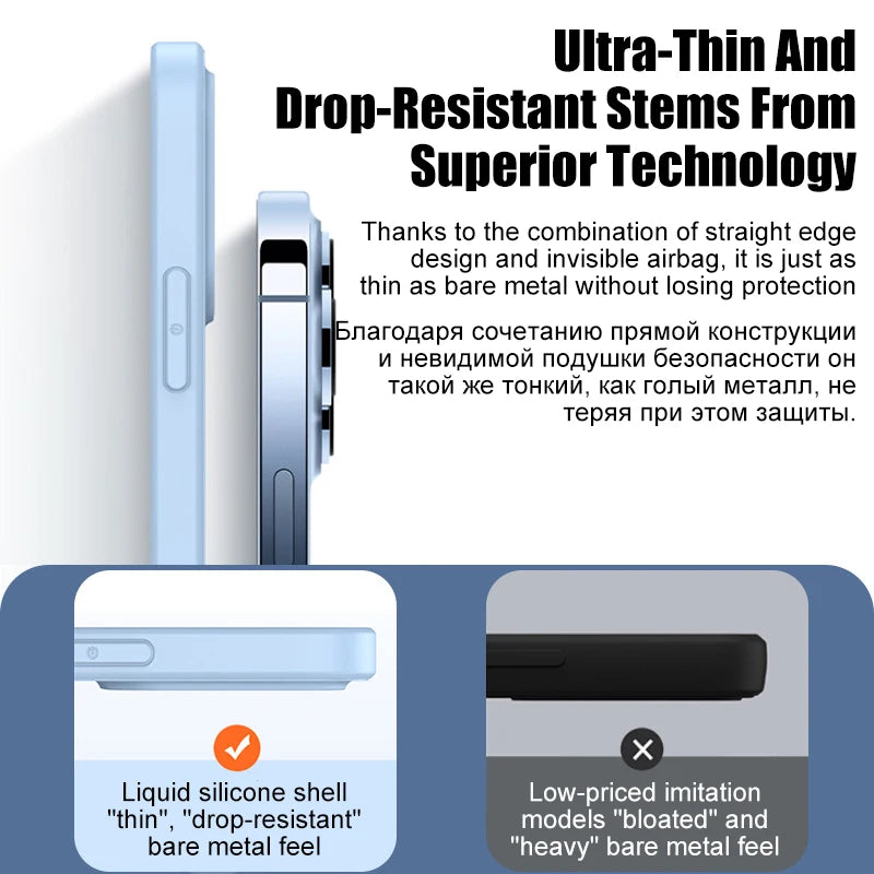 Matte Silikon MagSafe Hülle iPhone Zubehör