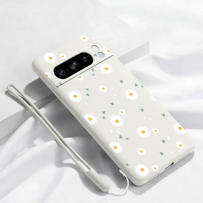 Pixel 8 Pro Hülle mit Blumen-Armband