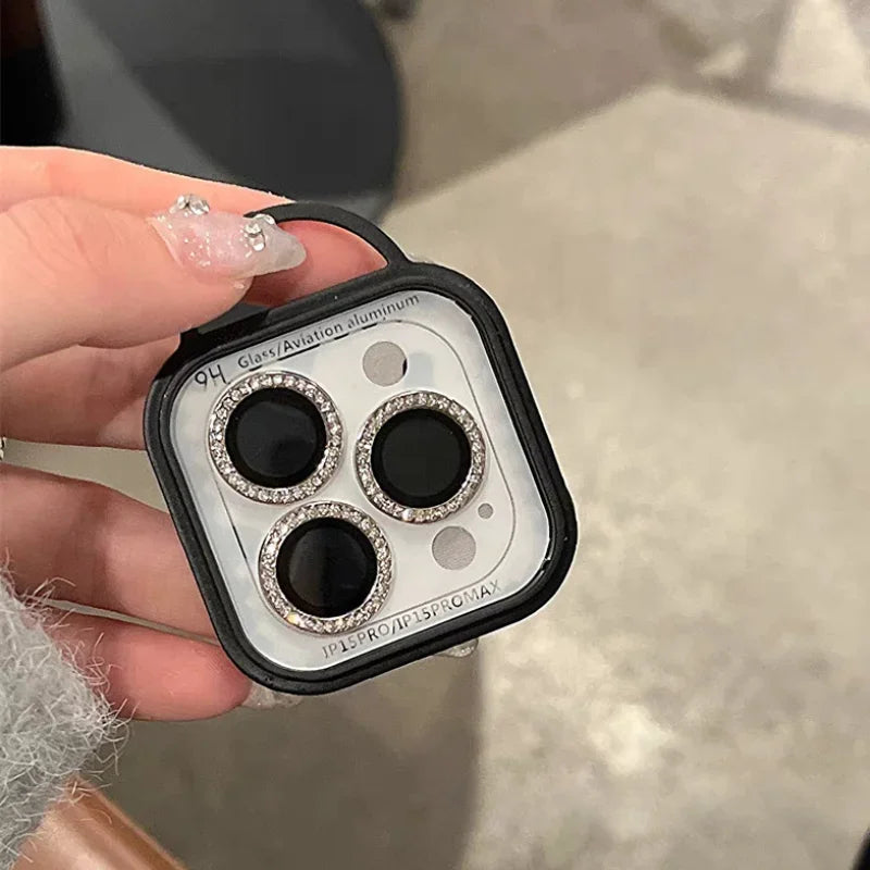 Diamond camera lens protector for iPhone 17 series