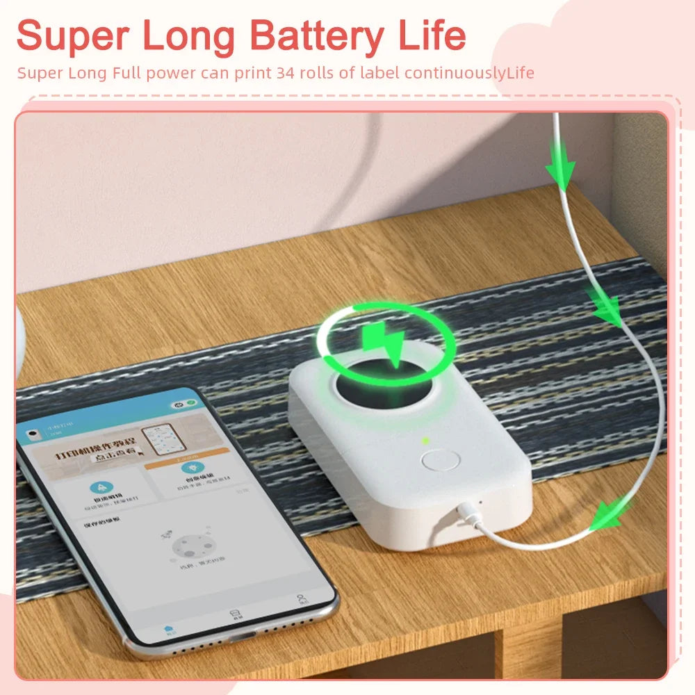 Phomemo D30 Mini Wireless Thermal Label Printer