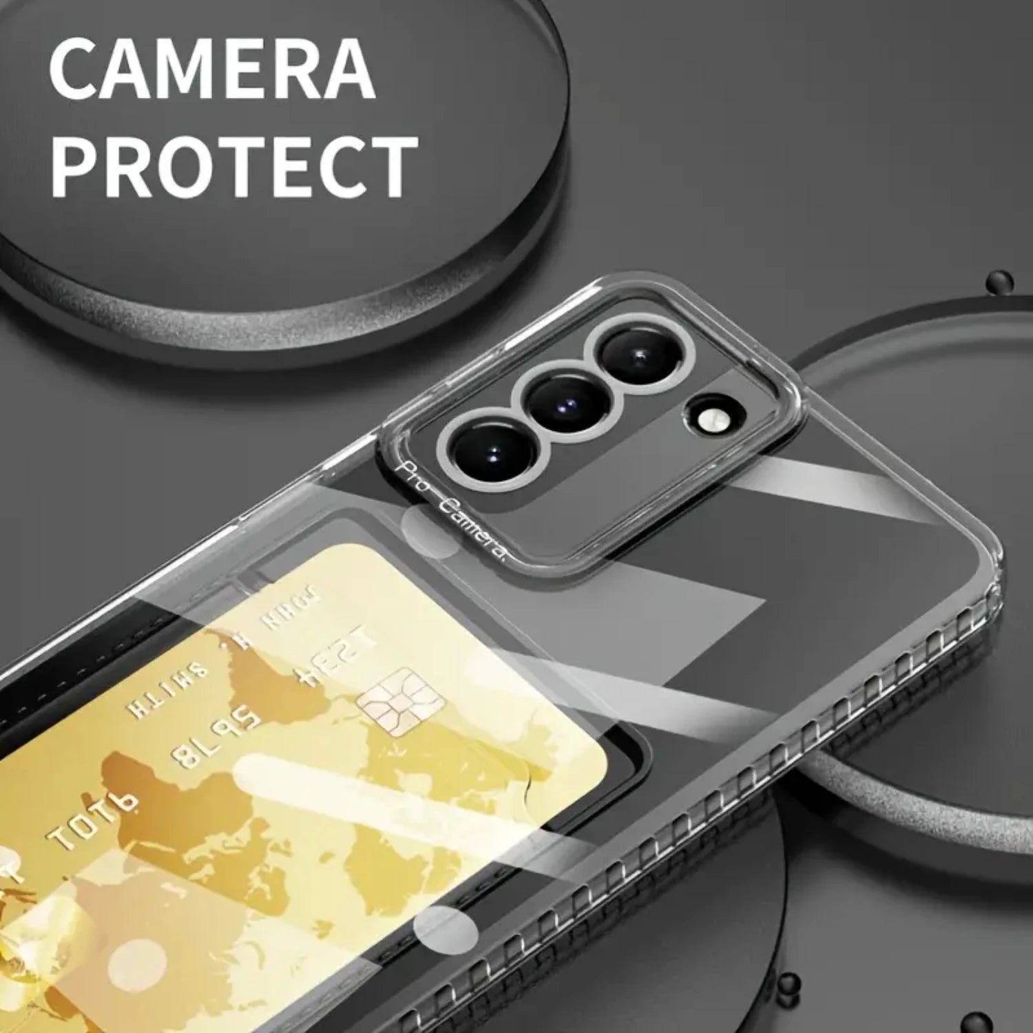 Transparente Kartenfach-Schutzhülle Galaxy S22