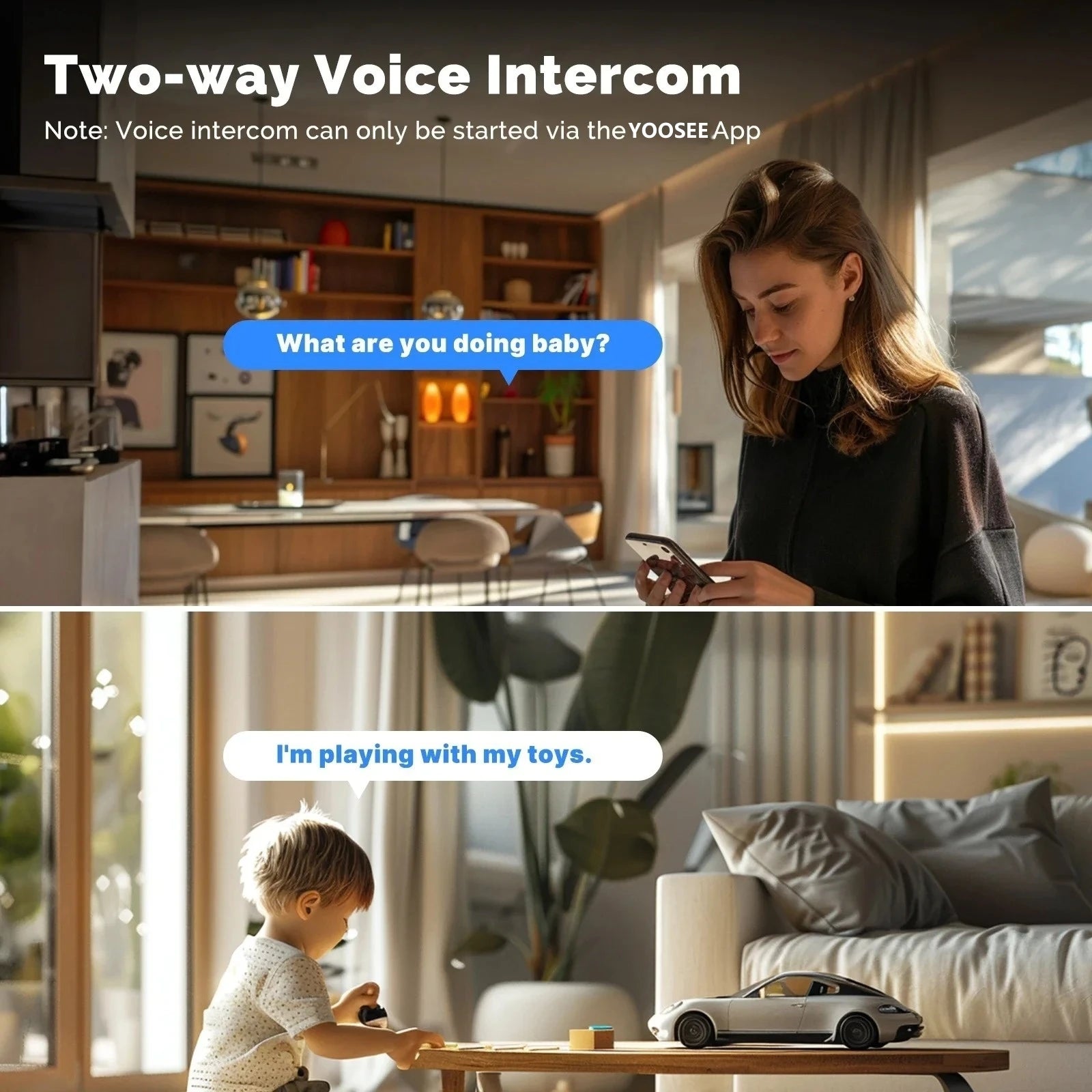8MP WLAN Überwachungskamera mit Dual-Objektiv & Zoom