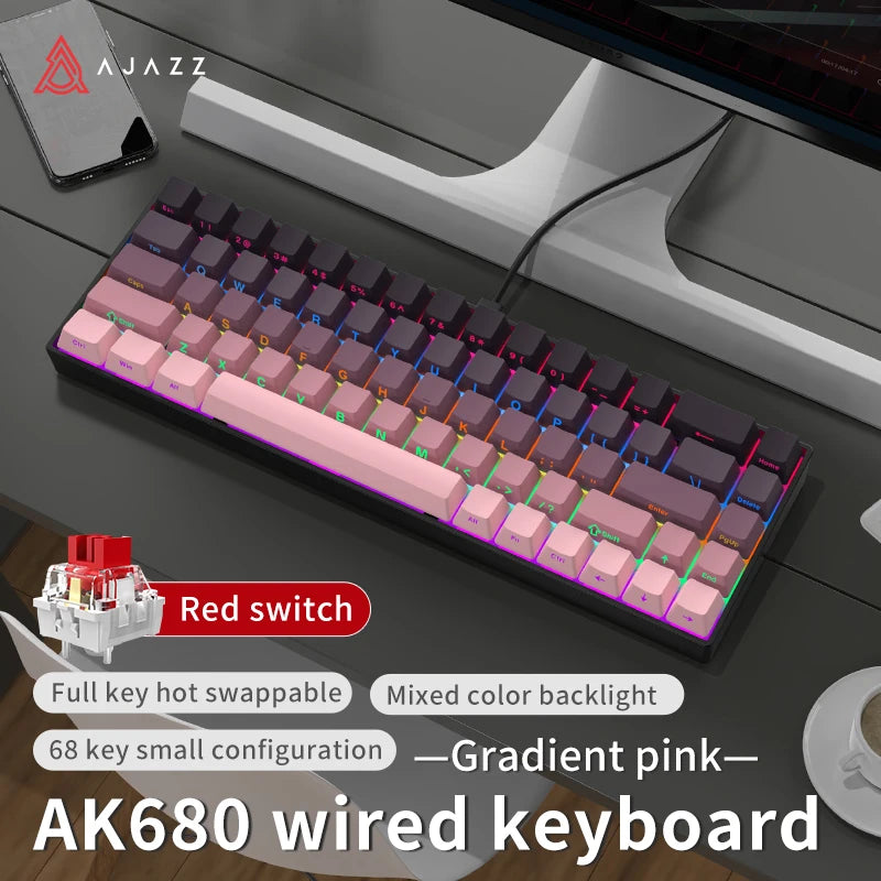AJAZZ AK680 mechanische 68-Tasten Tastatur