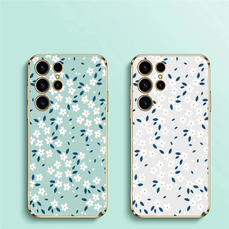 Stylische Blüten Hülle für Samsung Galaxy S25 Ultra