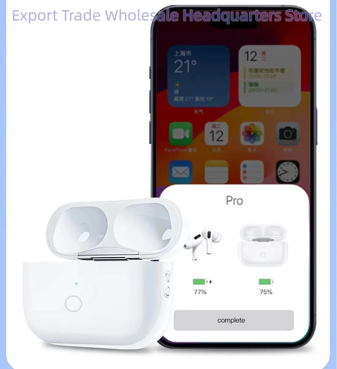 Drahtlose AirPods Ladehülle Ersatzbox mit Pairing