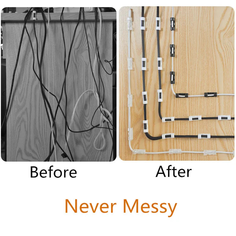 Selbstklebende Kabelclips für Kabelorganisation & Büro