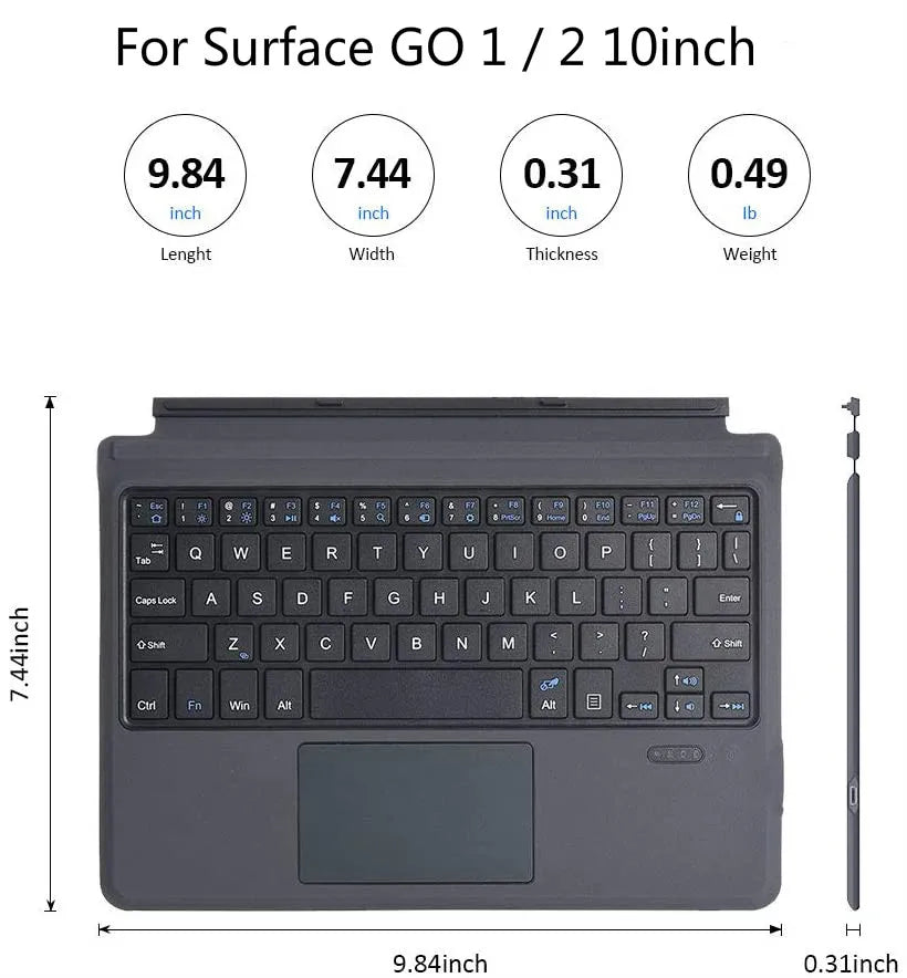 Kabellose Bluetooth Tastatur für Surface Pro & Go