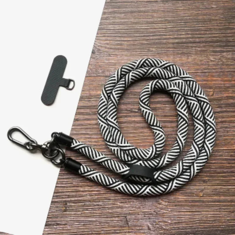 Adjustable phone lanyard, detachable neck strap