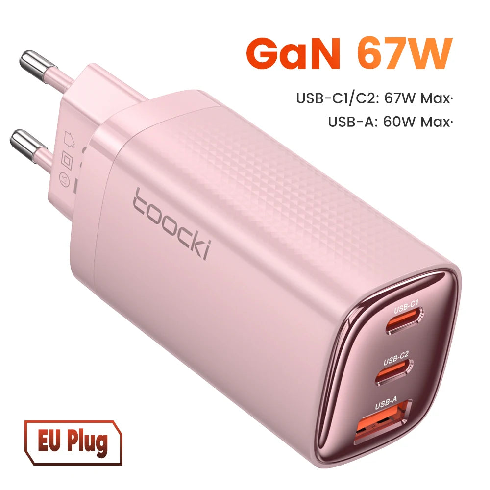 Toocki 67W GaN USB-C Ladegerät mit Display