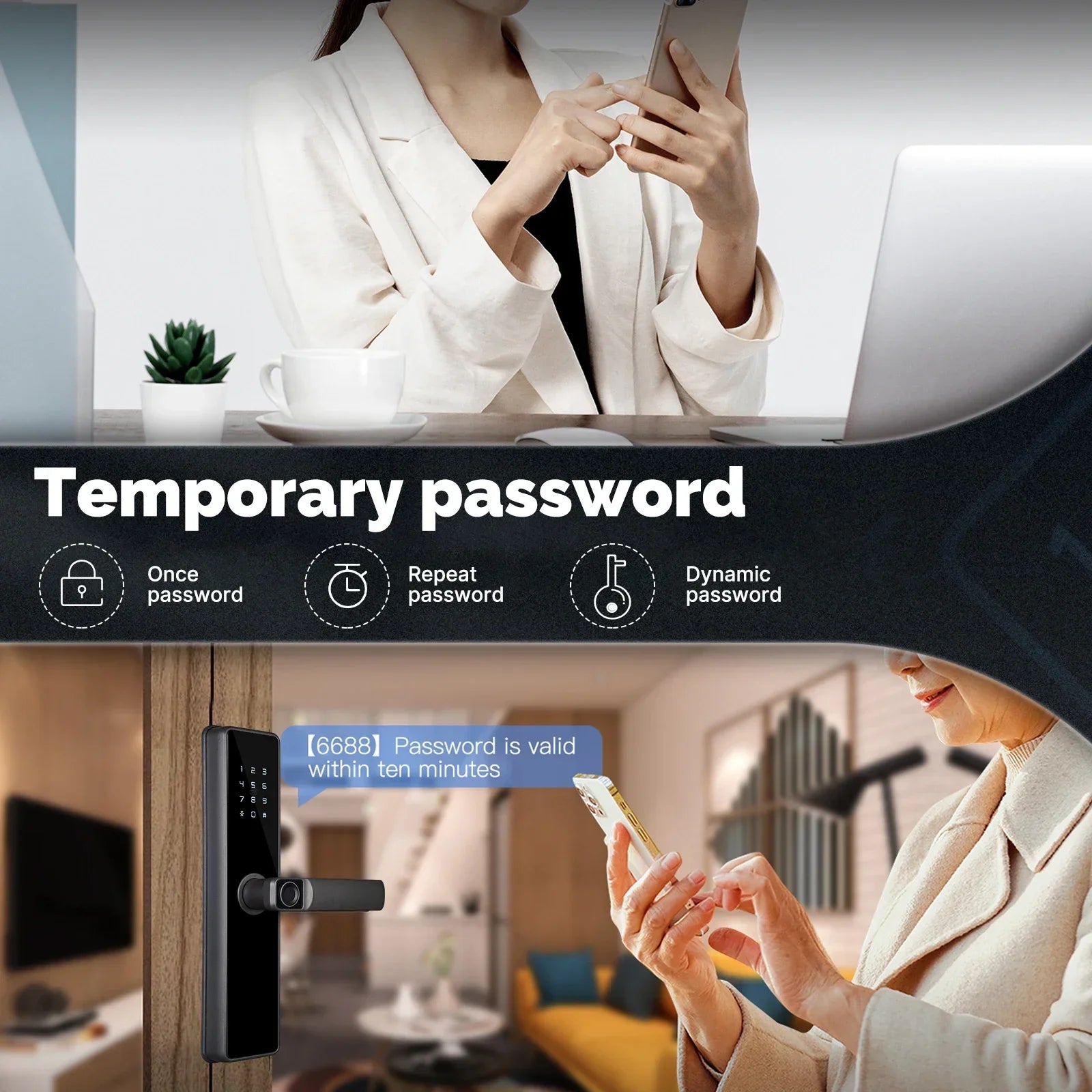 ZigBee Türschloss mit Fingerabdruck und Fernzugriff