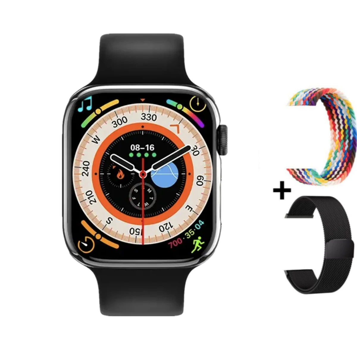 Moderne Smartwatch 10 GPS NFC BT-Anruf Herren