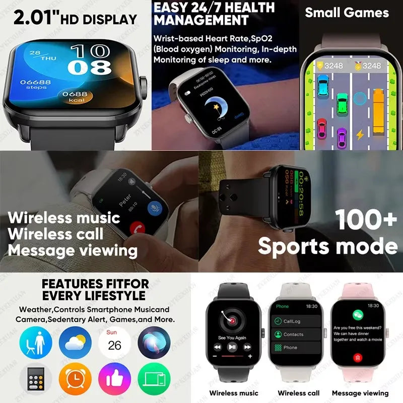 Moderne Sport-Smartwatch mit AMOLED und GPS 2025