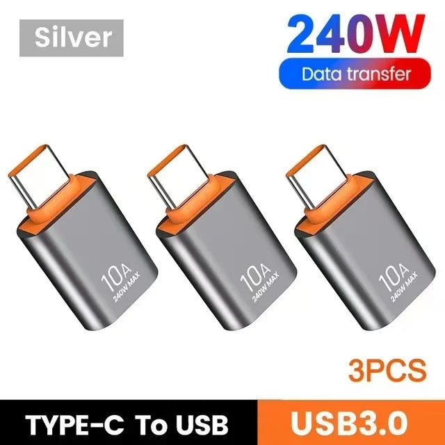 USB-zu-Typ-C Adapter 10A OTG Konverter