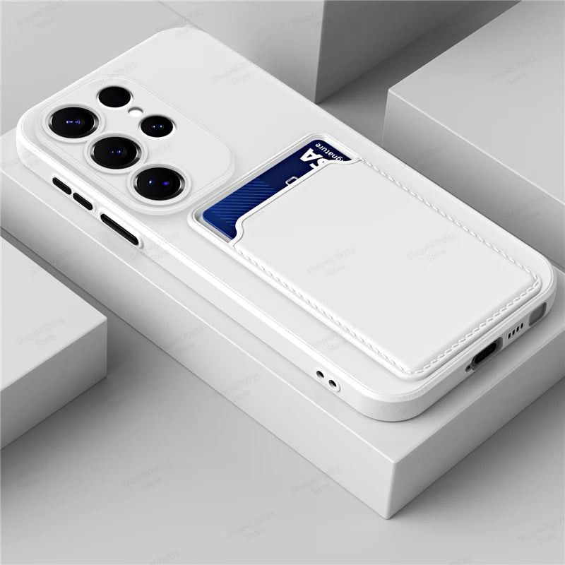 Silikonhülle mit Kartenfach Samsung