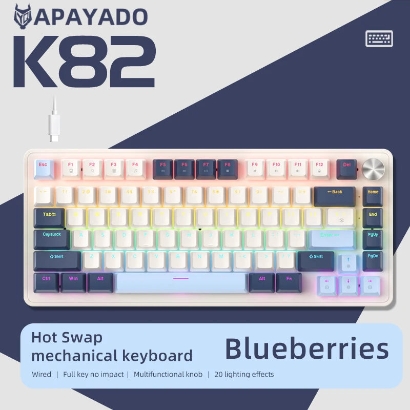 APAYADO 75% Mechanische Gaming-Tastatur