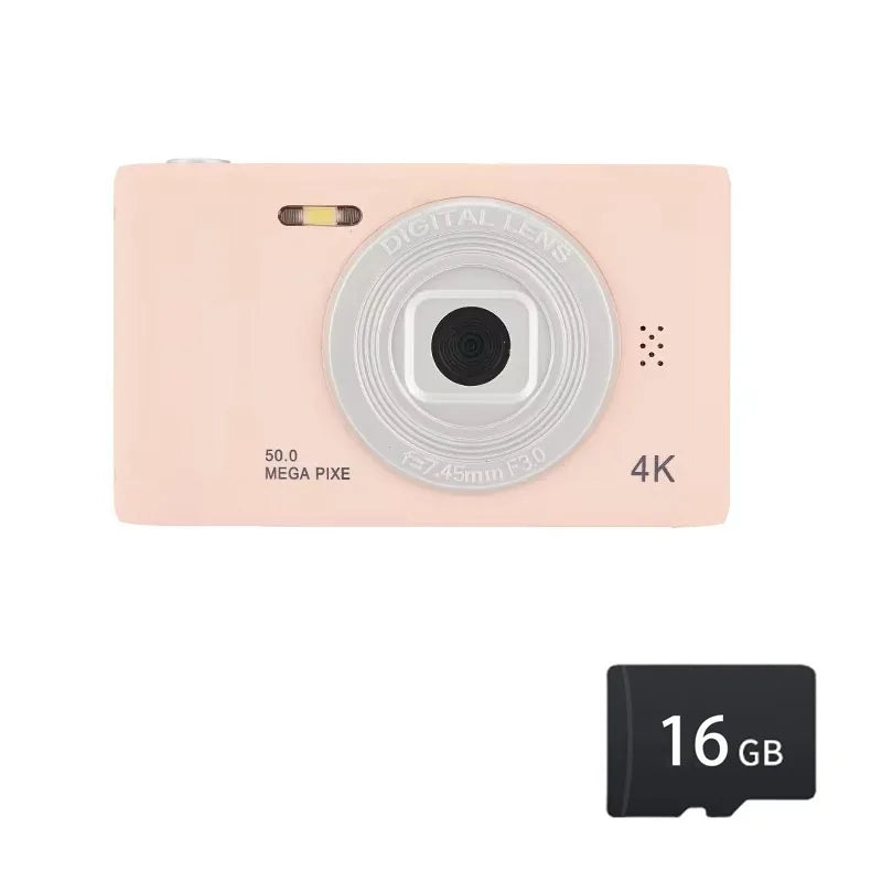 Mini 4K digital camera for children with HD zoom