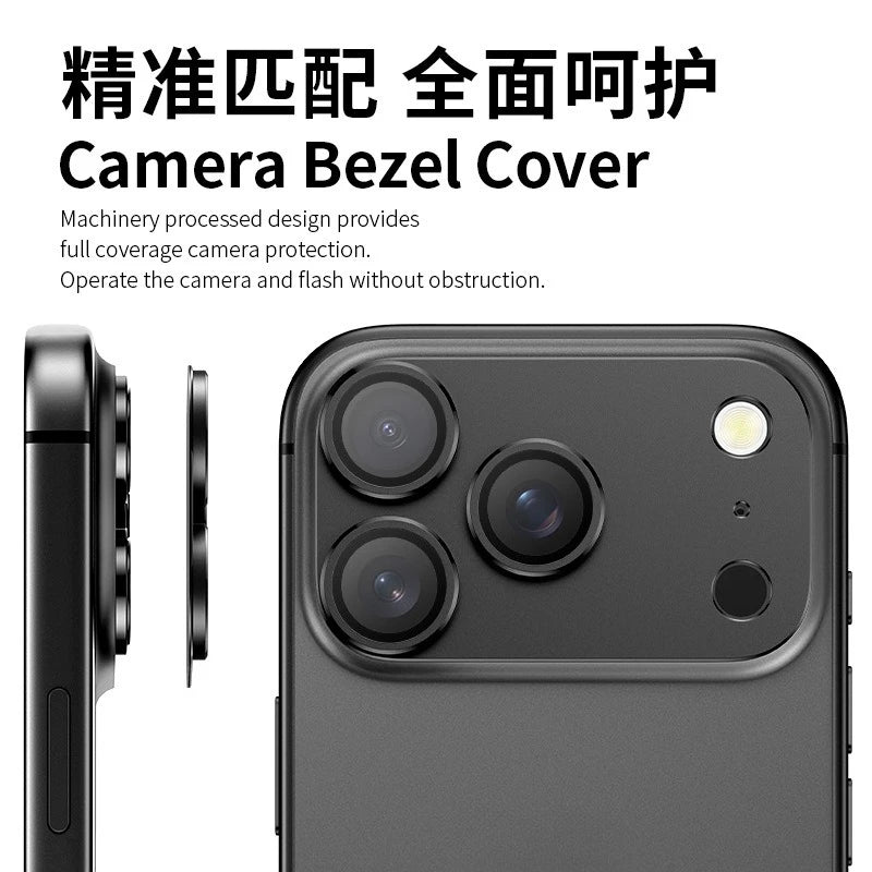 Aluminum reversing camera protector for iPhone 17