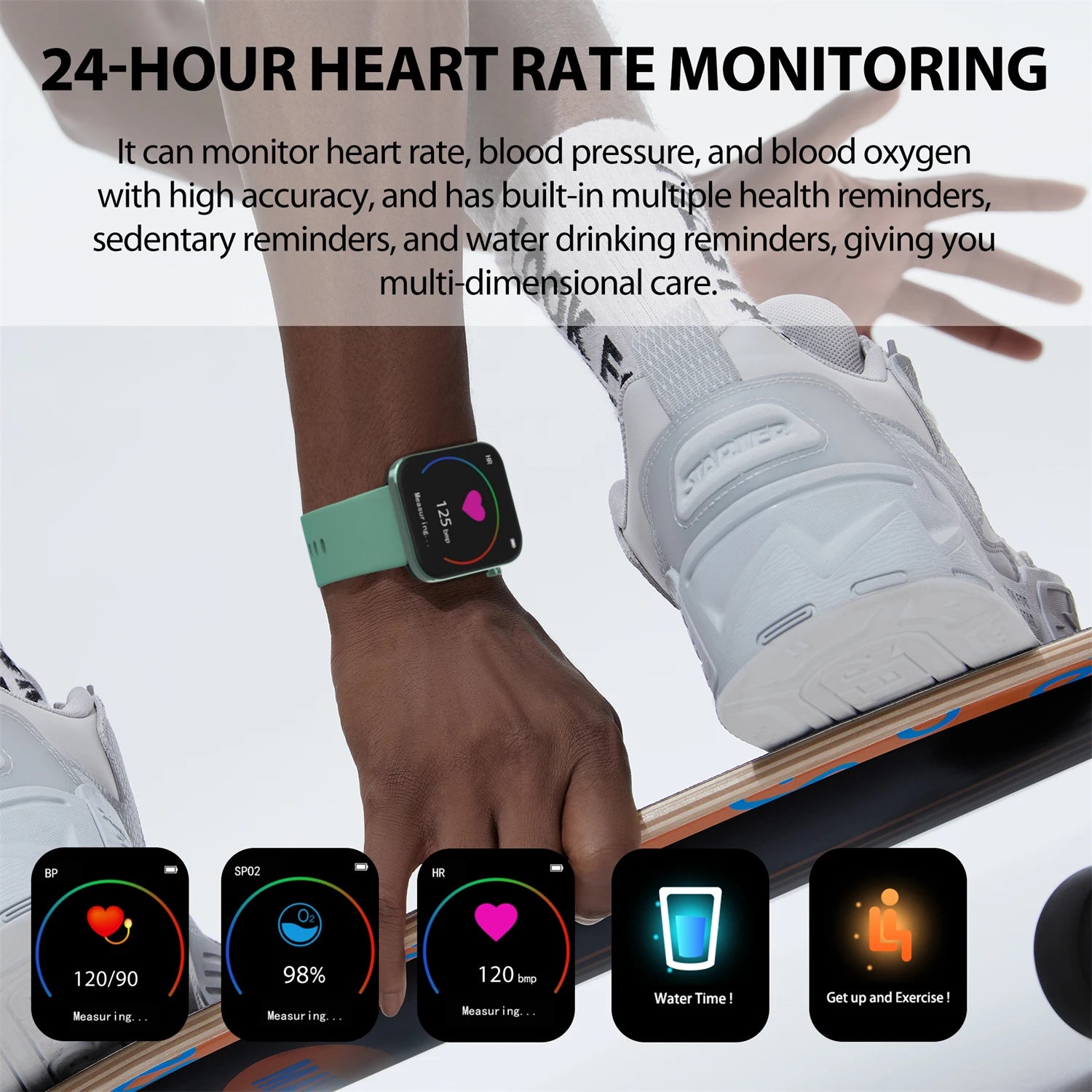 Smartwatch 1.69" Fitness Watch with Info & IP67 Protection