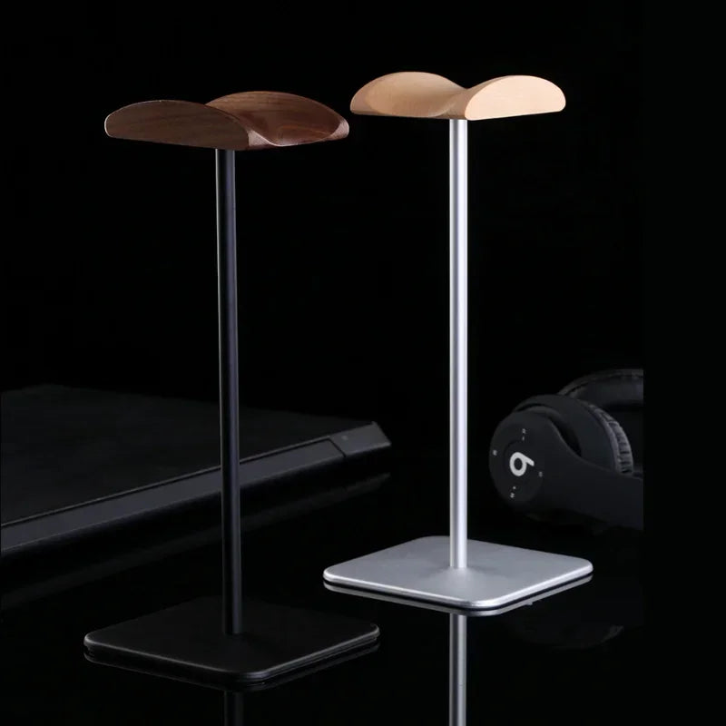 Classic wooden headphone stand, walnut