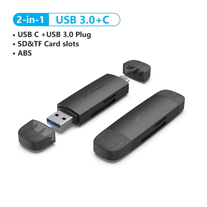 Tions USB C SD Kartenleser Micro TF Adapter
