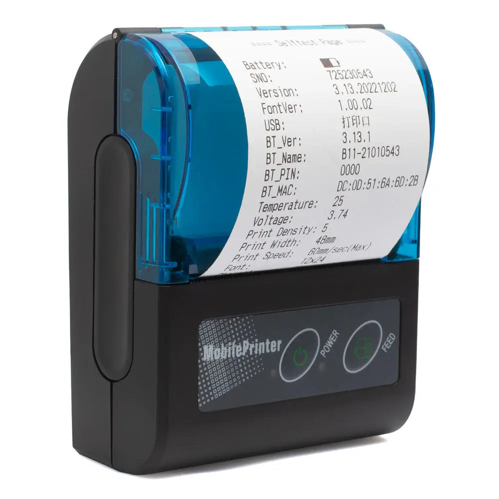 Mobile 58mm Bluetooth label & receipt printer