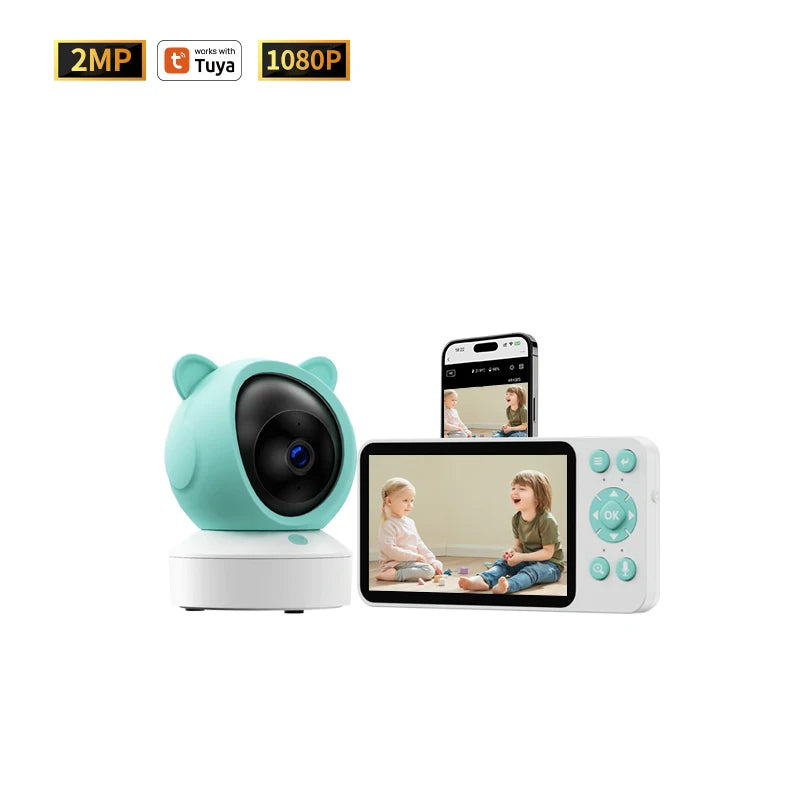 5-Zoll HD Babyphone mit Tuya App Fernsteuerung