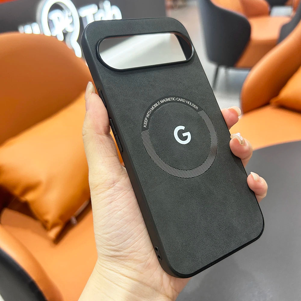 Magnetische Ledertasche Pixel 9 10 Pro