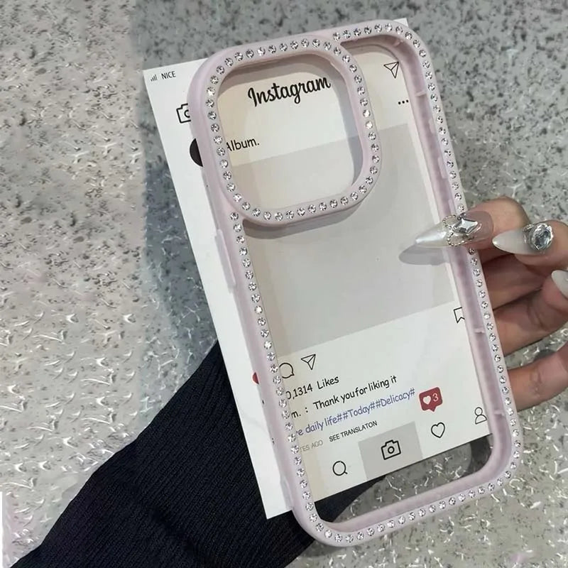 Luxus Glitzer Hülle mit Strass für iPhone 17