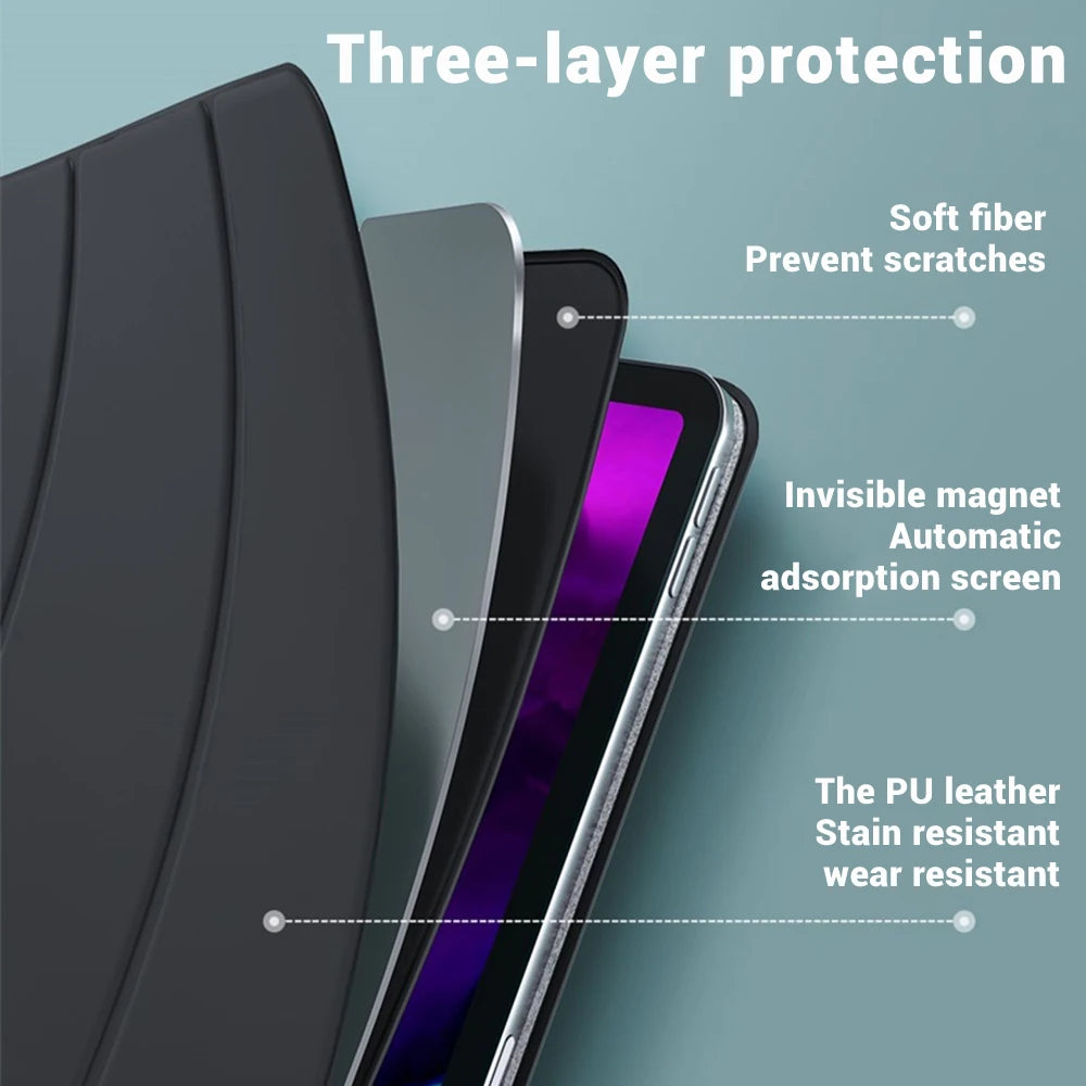 Magnetische Hülle für iPad 9.7/10.2 Zoll