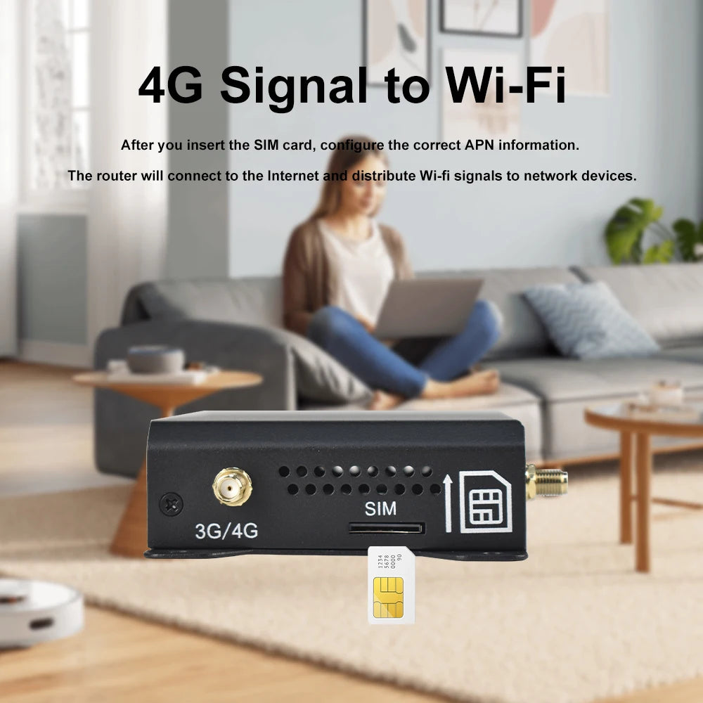 KuWFi 4G LTE Router 300Mbps mit Antennen