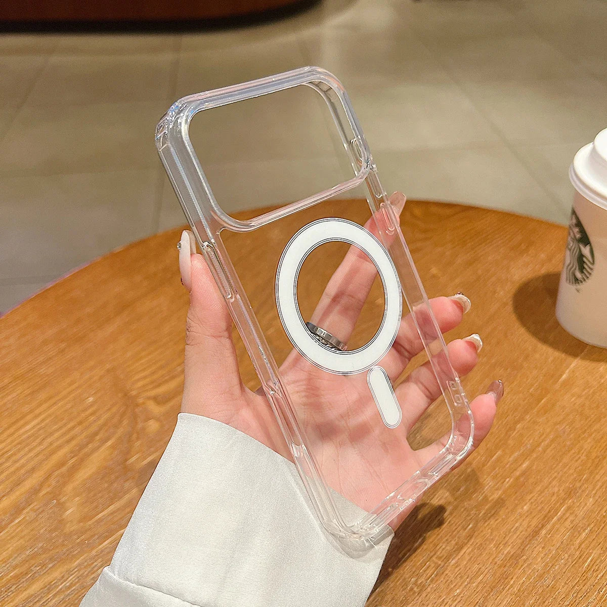 Kristallklare Magnethülle für iPhone 17 Pro Max