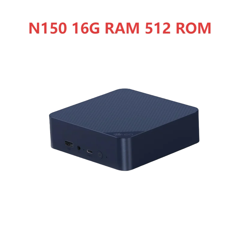 EQ14 Twin Lake N150 Mini PC 16GB 500GB WiFi6 Dual LAN